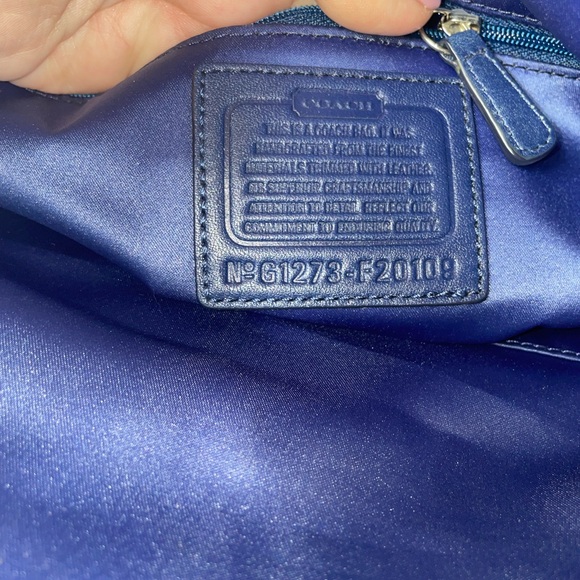 Coach Signature Tartan Plaid Tote – Style F20109 - Picture 10 of 11